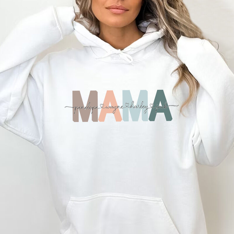 Personalized T-shirt Mama with Custom Name for Mother's Day