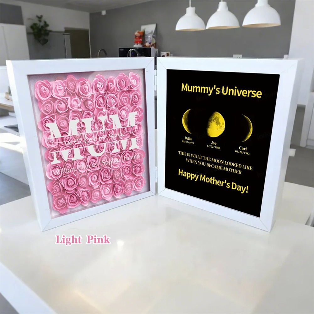 Mum We Love You With REAL MOON PHASE Anniversary Calendar - Mummy&