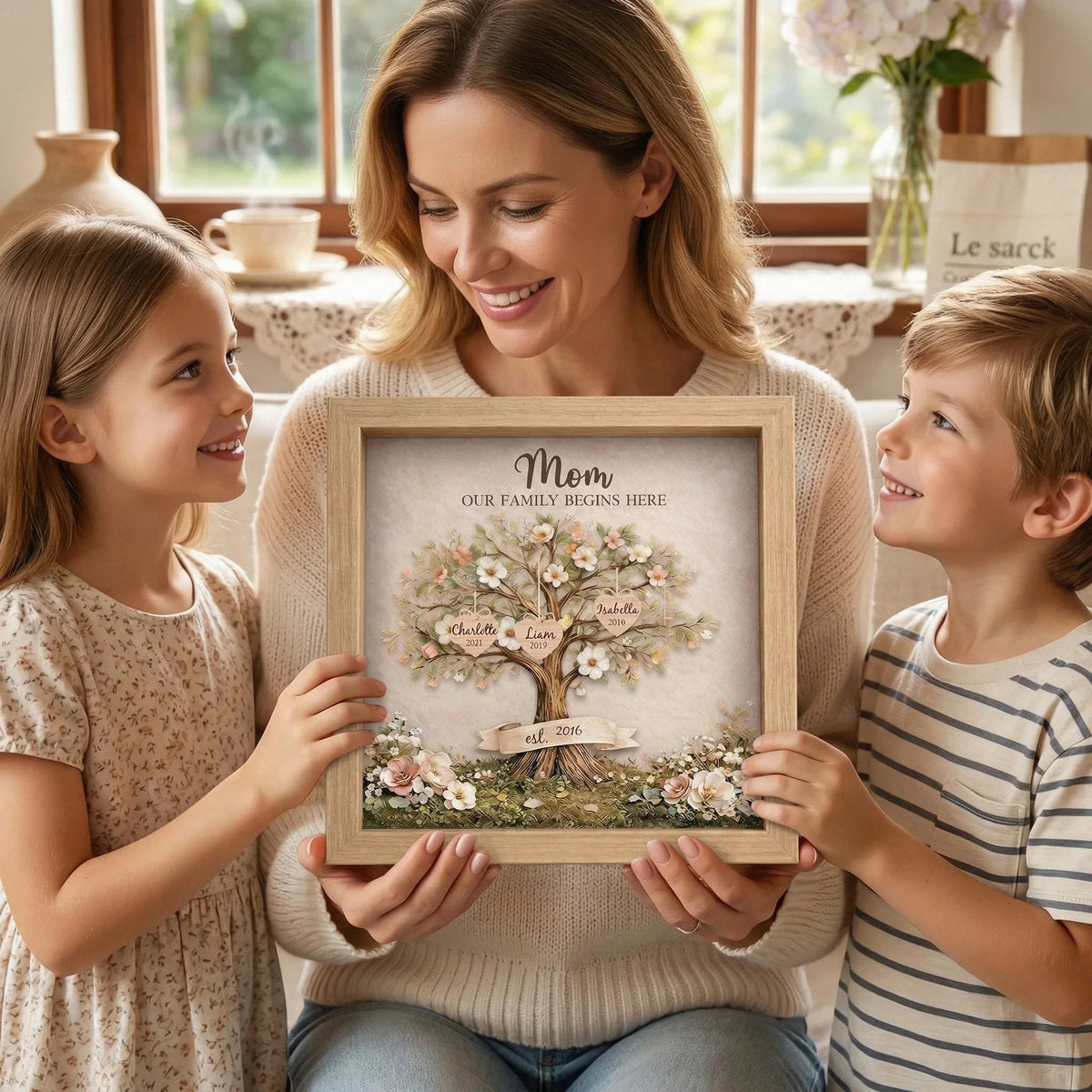 Personalized Mom Family Tree With Kids&