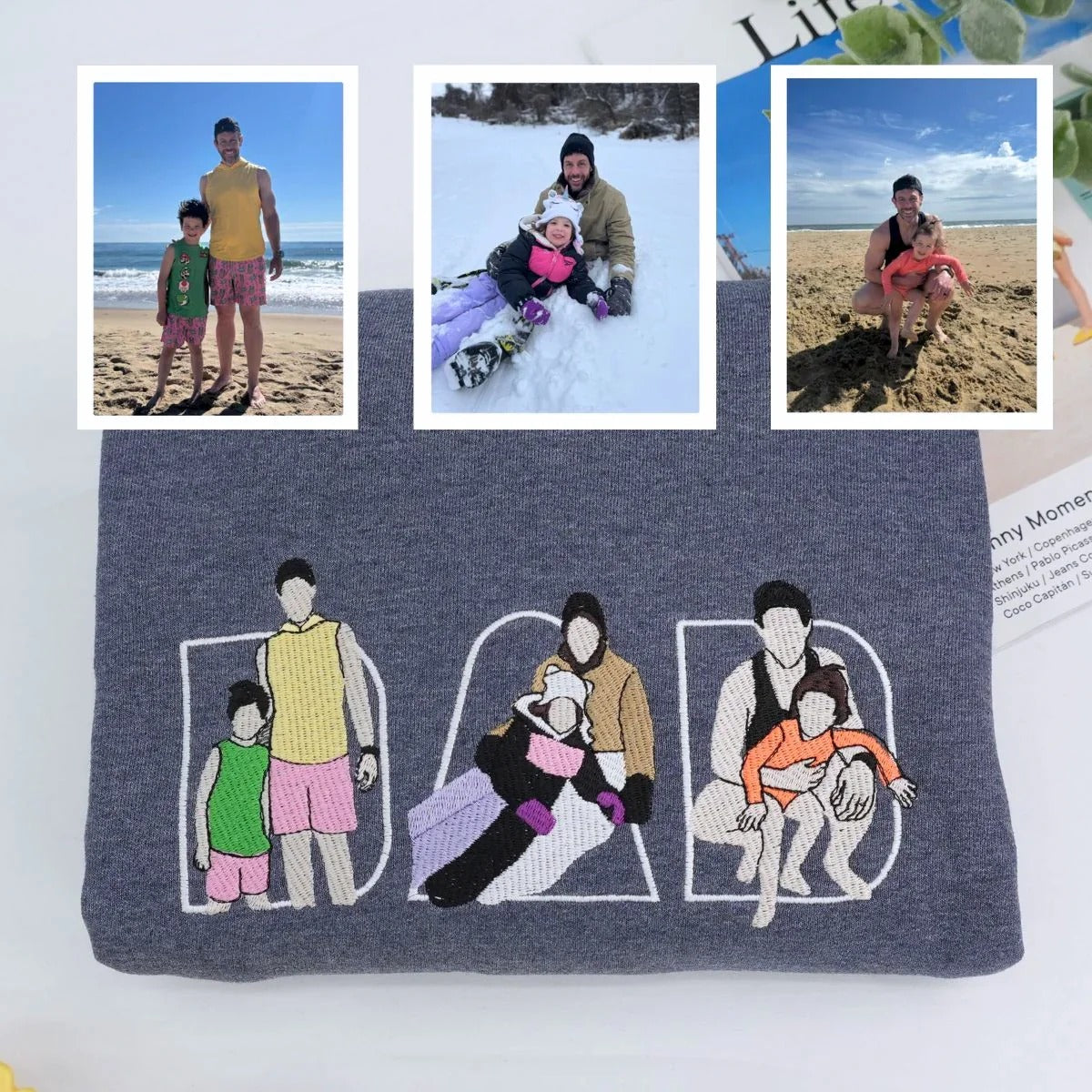 Custom Comic Photo Embroidered