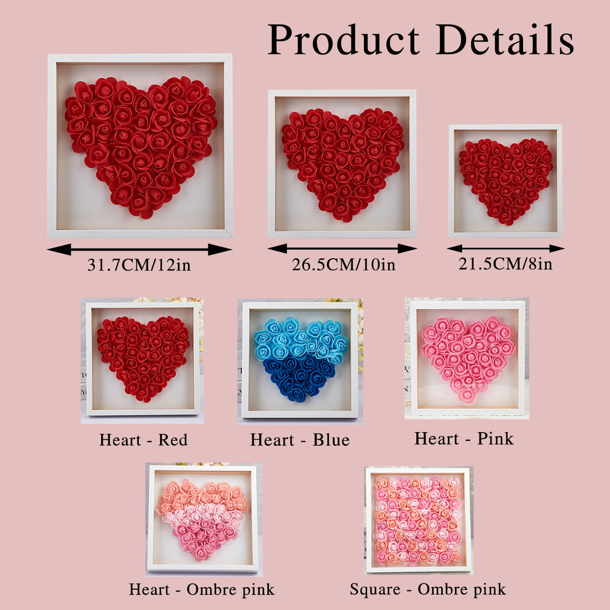 Personalized for Mom Flower Shadow Box, Handcrafted Mom's Present-Gifts for Mother