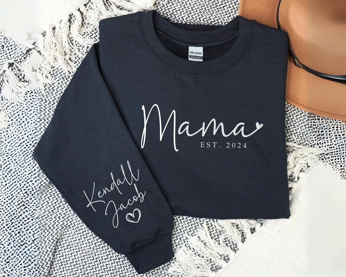 Custom Mama Sweatshirt with Kid Names | Mother’s Day gift
