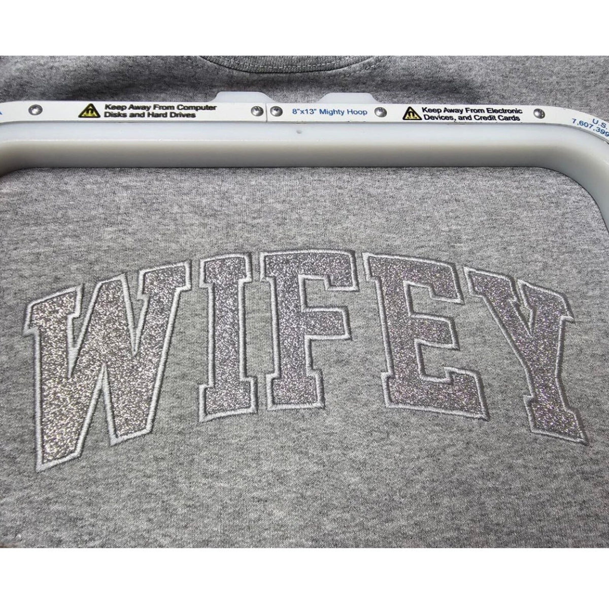 Custom Embroidered Applique Glitter Mama Sweatshirt - Gift for Mom