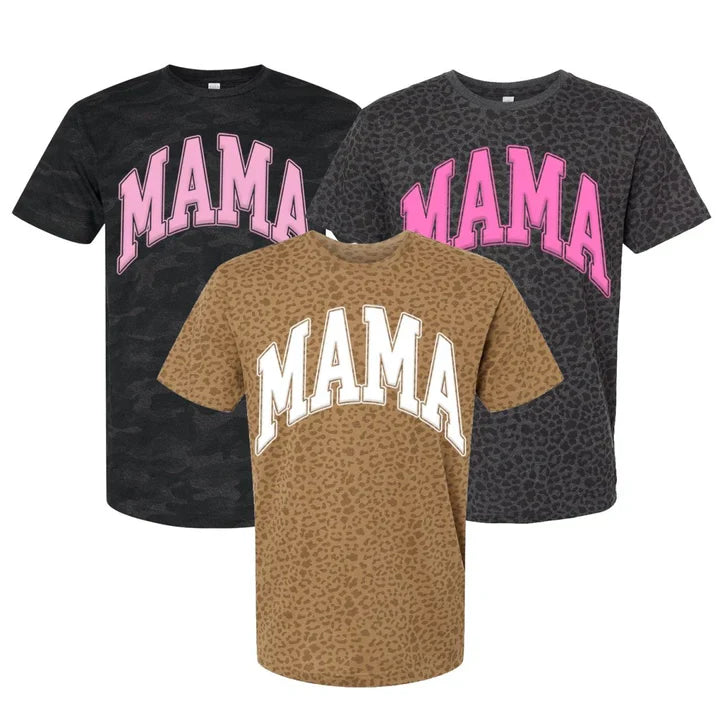 Custom PUFF Mama Camo Leopard Pattern Sweatshirt | Mother&
