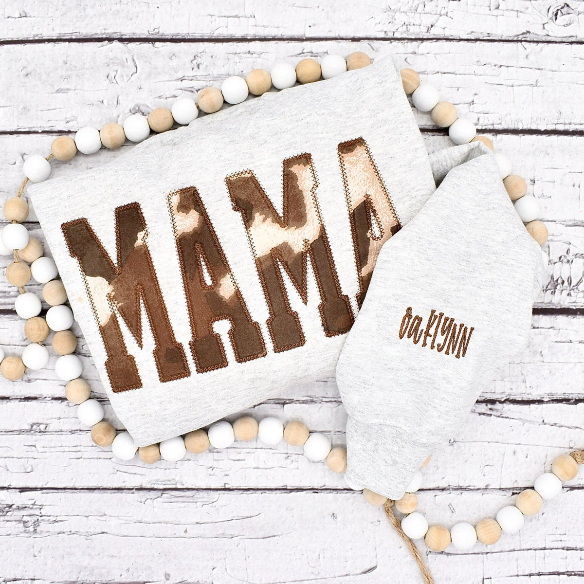 Custom Mama Cow Embroidered Sweatshirt | Mother&