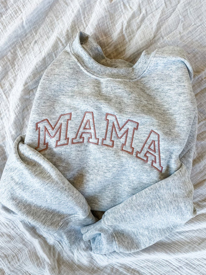 Custom Embroidered Mama Sweatshirt | Mother's Day Gift