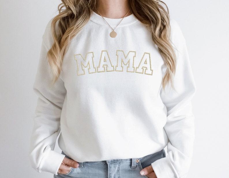 Custom Embroidered Mama Sweatshirt | Mother&