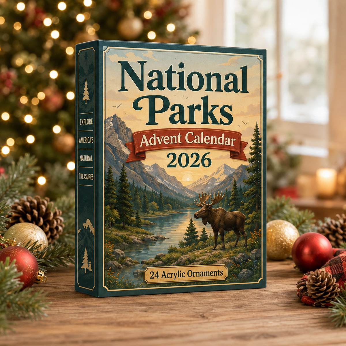 ational Parks Advent Calendar 2026 - 24-Day Festive Countdown, Acrylic Charms Blind Box - Gift For Family &amp; Friends