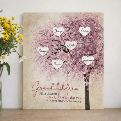 Personalised Family Tree Canvas | Mother's Day Gifts