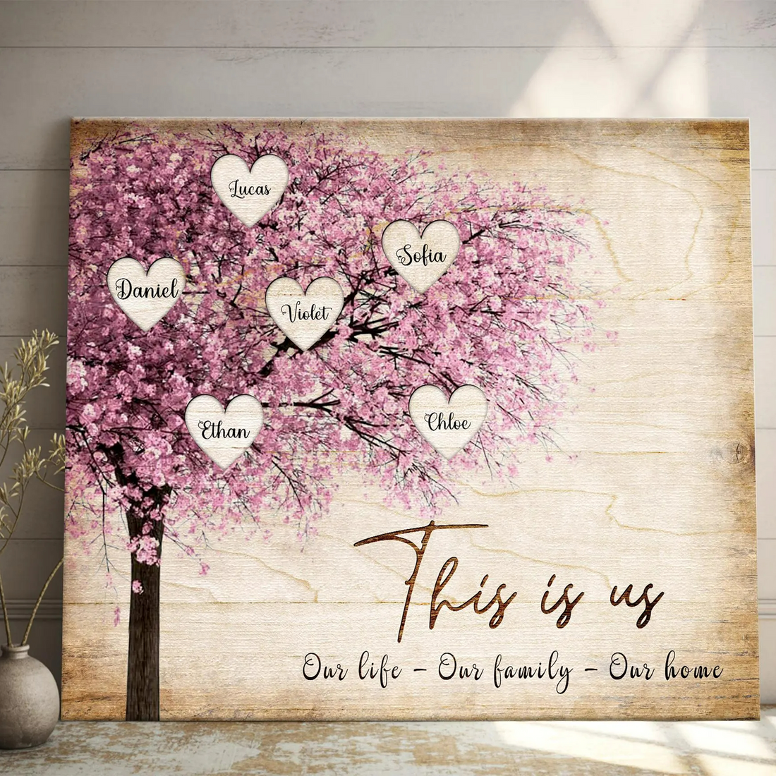 Personalised Family Tree Canvas | Mother&