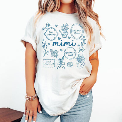 Custom Floral Grandma Heat Transfer Print Sweatshirt | Mother&