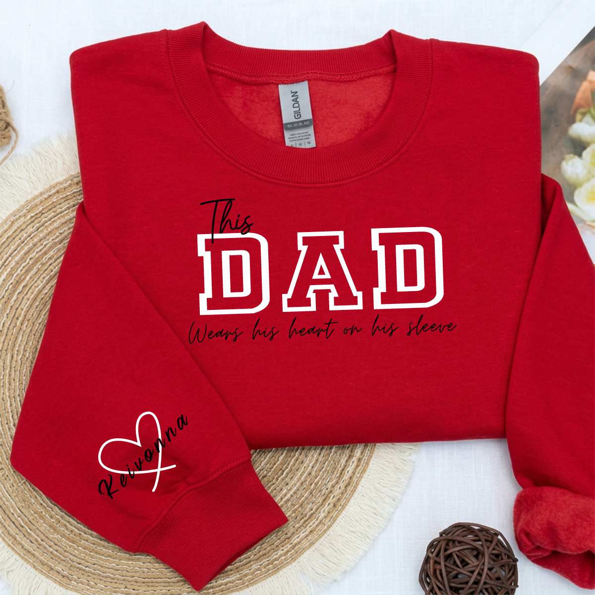 Wear Your Heart on Your Sleeve – Personalized Print Mama Sweatshirt with Kids’ Names | for Mom Mother&