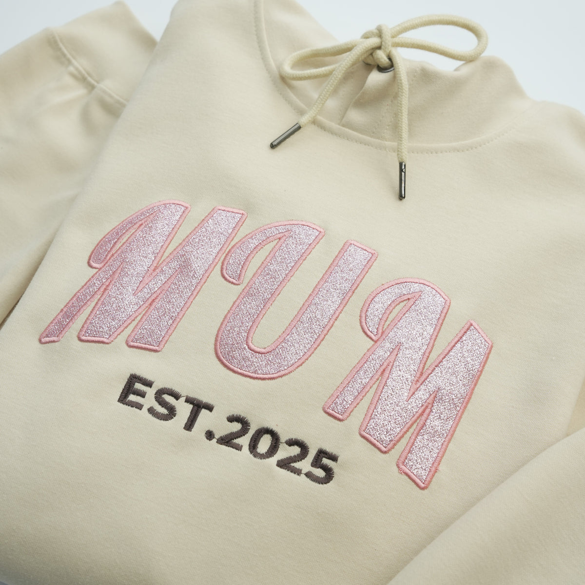 Custom Embroidered Applique Glitter MUM Sweatshirt | Gift for MAMA