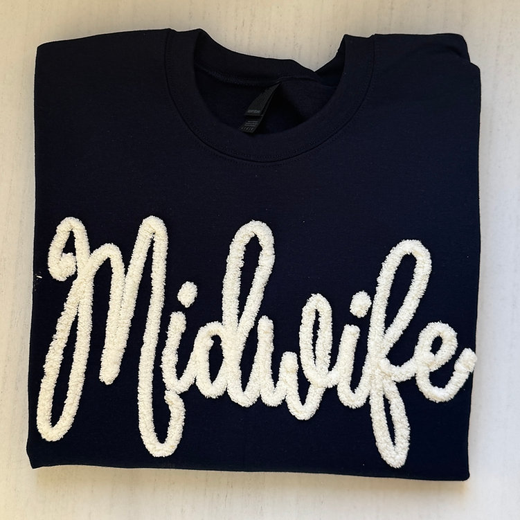 Custom Gigi Honey Name Chenille Yarn Embroidered Sweatshirt