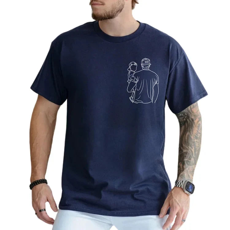 Dad and me-Custom Photo Shirt For Dad,Gift for Papá