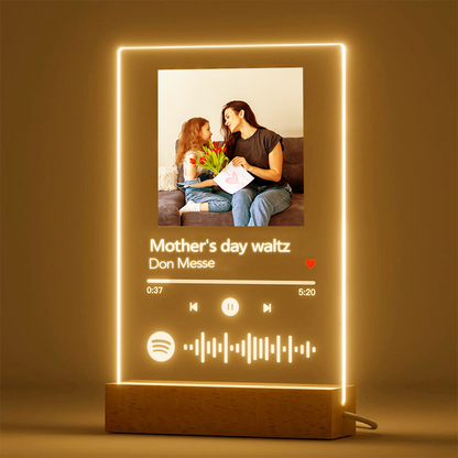 Customizable Photo Music Plaque Night Light | Mother&