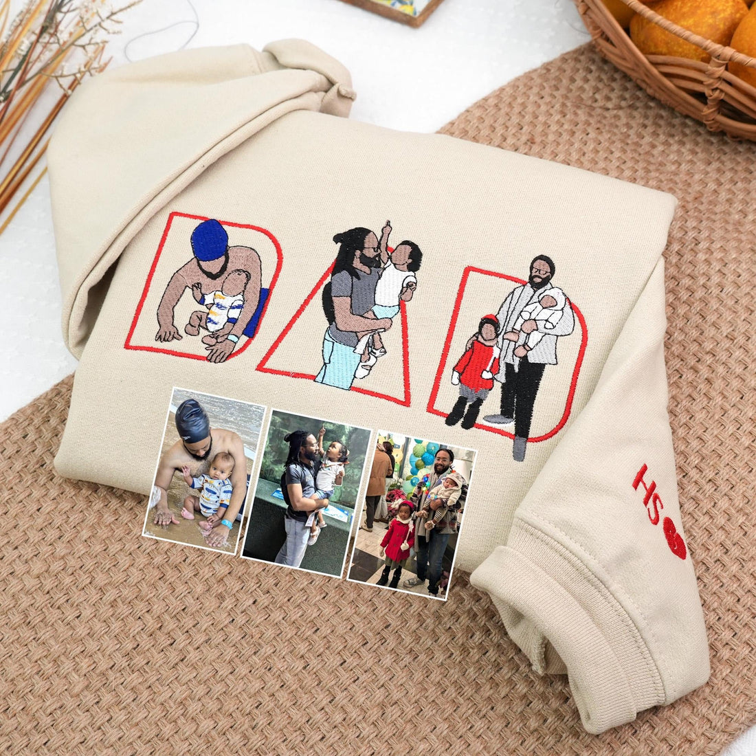 Custom Comic Photo Embroidered 