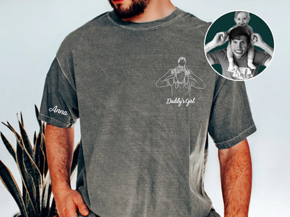 Dad and me-Custom Photo Shirt For Dad,Gift for Papá