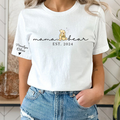 Custom Mama Bear Print Sweatshirt Mama T-shirt/Hoodie, Mother's Day Gift
