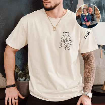 Dad and me-Custom Photo Shirt For Dad,Gift for Papá