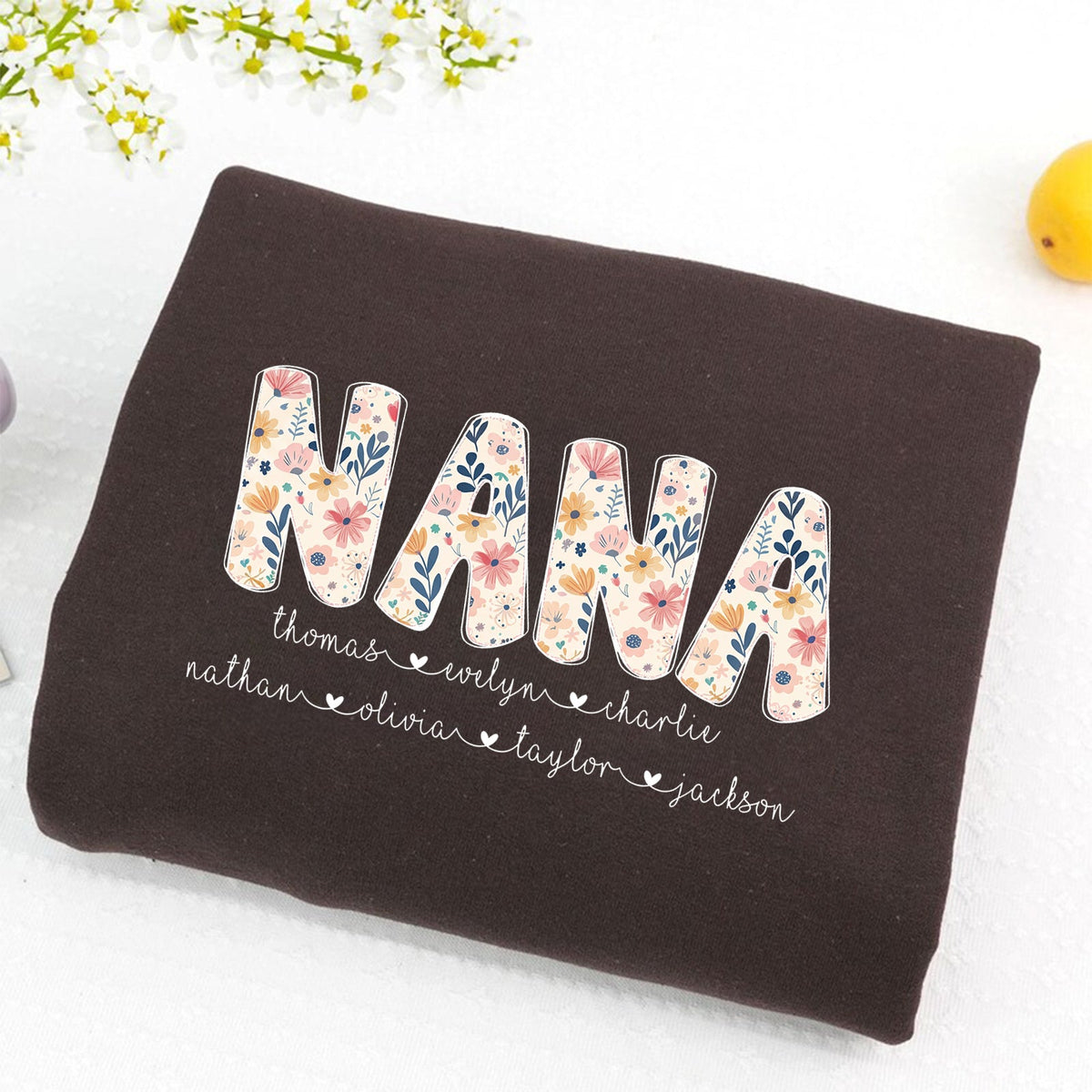 Personalized Nana Sweatshirt with Grandkids&