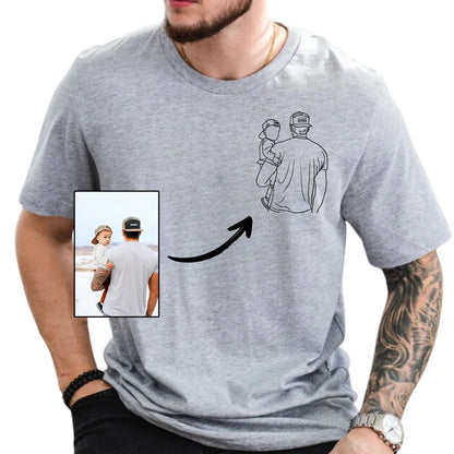 Dad and me-Custom Photo Shirt For Dad,Gift for Papá