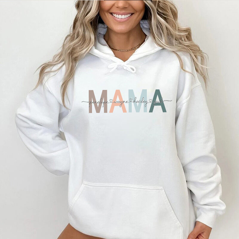 Personalized T-shirt Mama with Custom Name for Mother&
