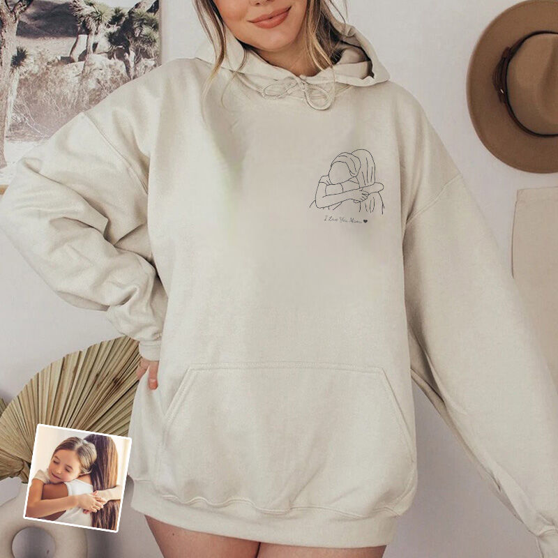 Personalized Mama T-shirt with Custom Picture and Message for Dear Mom