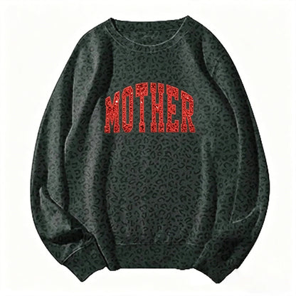Custom Sequin MAMA Camo Sweatshirt Embroidered Sequin T-Shirt Hoodie | Mother&