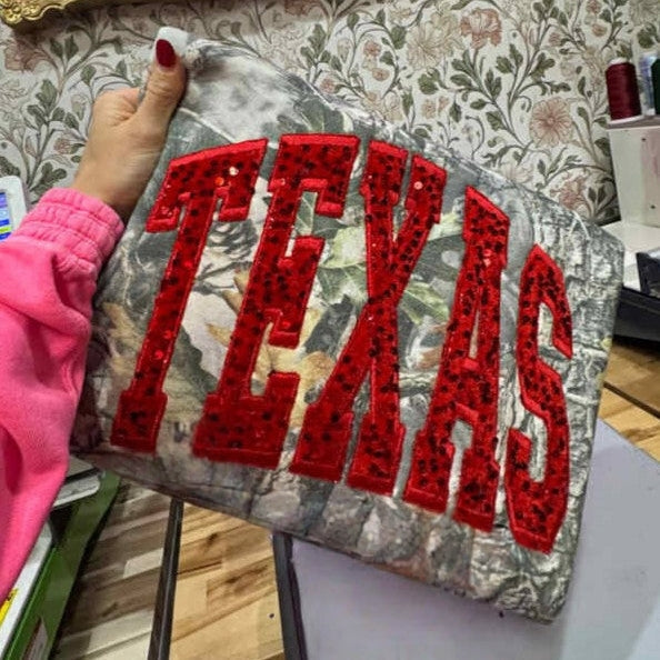Custom Sequin MAMA Sweatshirt Personalized Glitter Letters Vintage Style Mother’s Day Gift for Mom