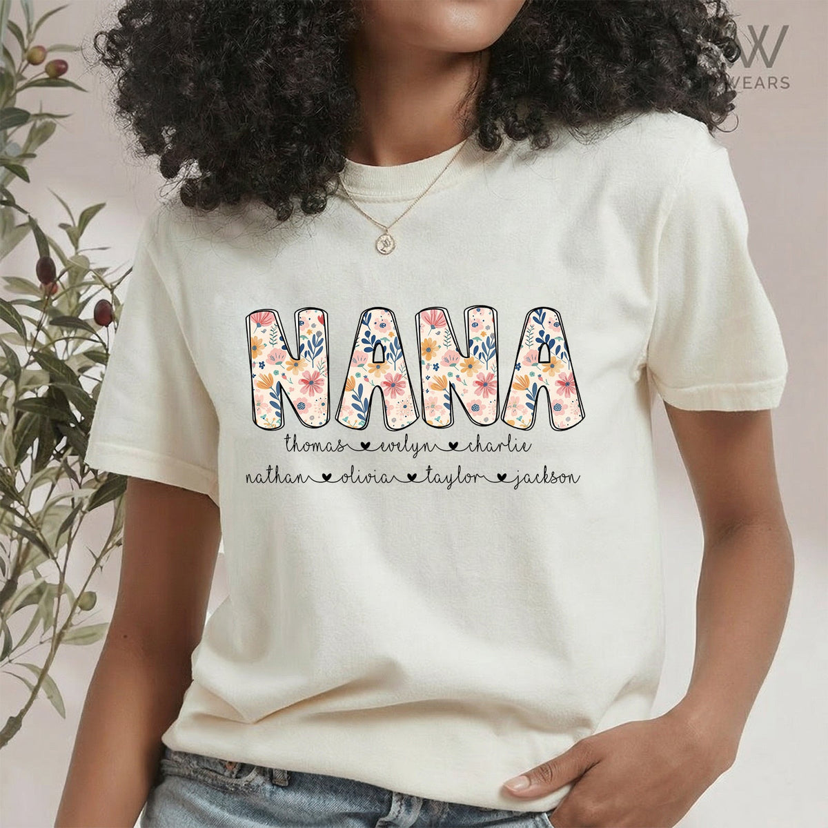 Personalized Nana Sweatshirt with Grandkids&