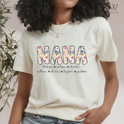 Personalized Nana Sweatshirt with Grandkids&