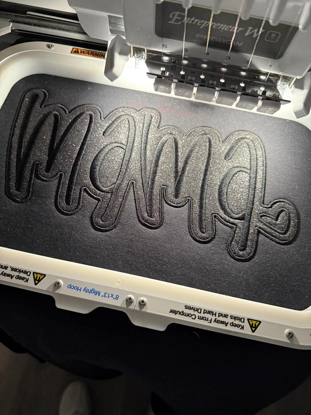 Custom Mama Glitter Applique Sweatshirt With Heart &amp; Glitter Design | Mother&