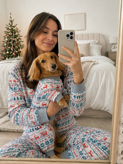 Frosted Snowflakes-Family Matching Christmas Pajamas