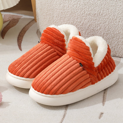 Cozy Velvet Winter Slippers with Thick Non-Slip Sole for Women &amp; Men