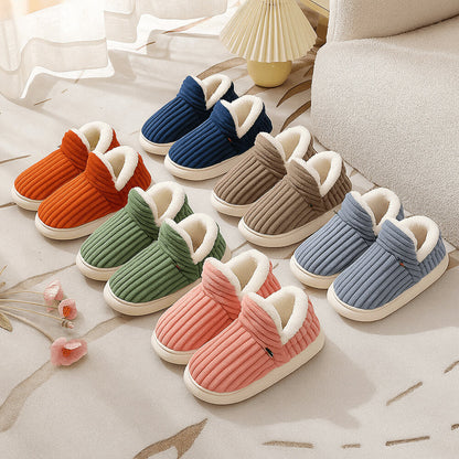 Cozy Velvet Winter Slippers with Thick Non-Slip Sole for Women &amp; Men