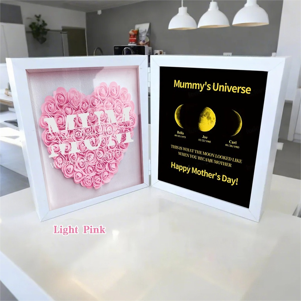 Mum We Love You With REAL MOON PHASE Anniversary Calendar - Mummy&