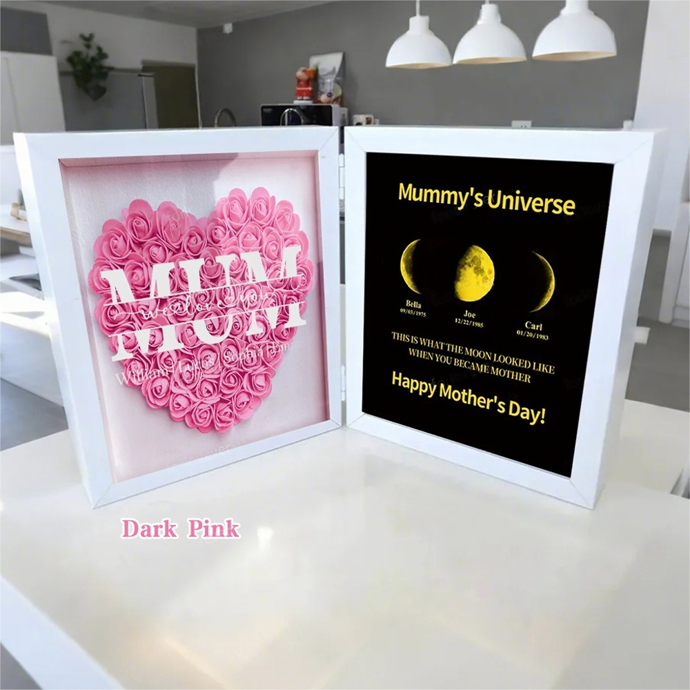 Mum We Love You With REAL MOON PHASE Anniversary Calendar - Mummy&