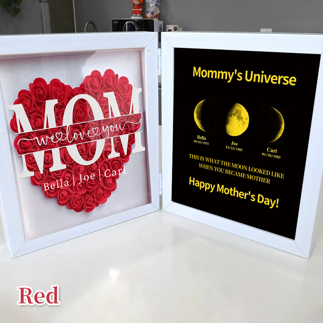 Mum We Love You With REAL MOON PHASE Anniversary Calendar - Mummy&