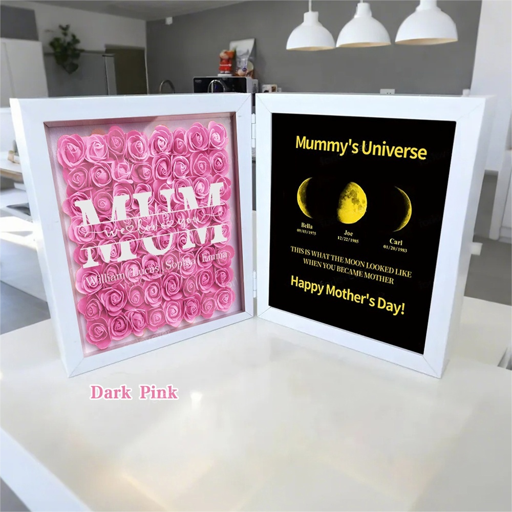Mum We Love You With REAL MOON PHASE Anniversary Calendar - Mummy&