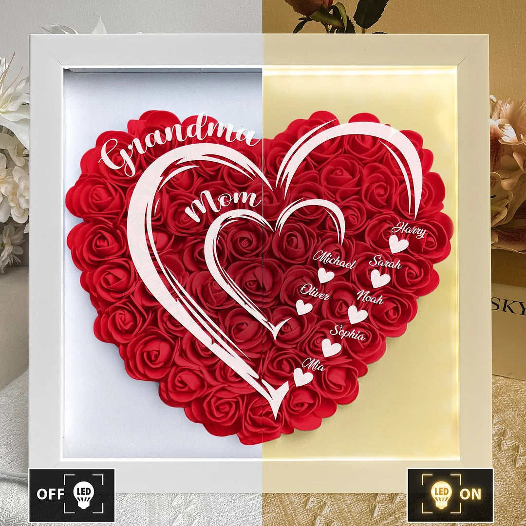 Mom Grandma Hearts Custom Kids&