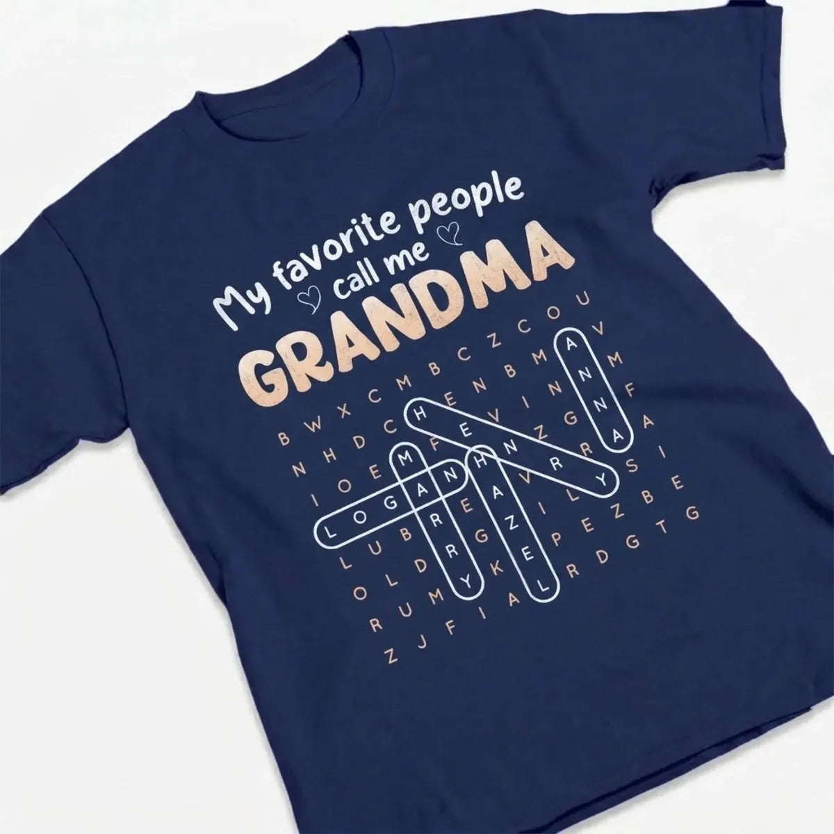 My Favorite People Call Me MOM GRANDMA Custom Kids Names T-shirt Crewneck