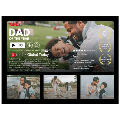 Personalized Dadflix Photo Movie Frames, Father&