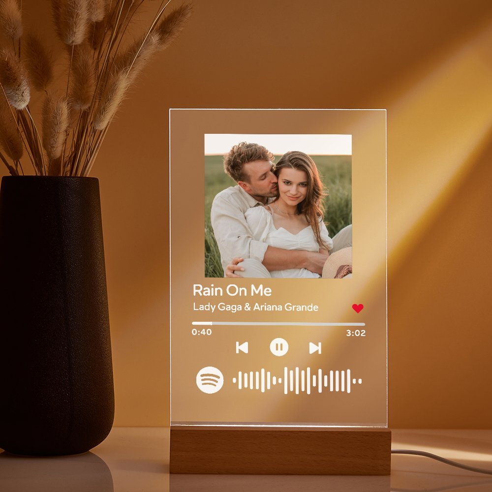 Customizable Photo Music Plaque Night Light | Mother&