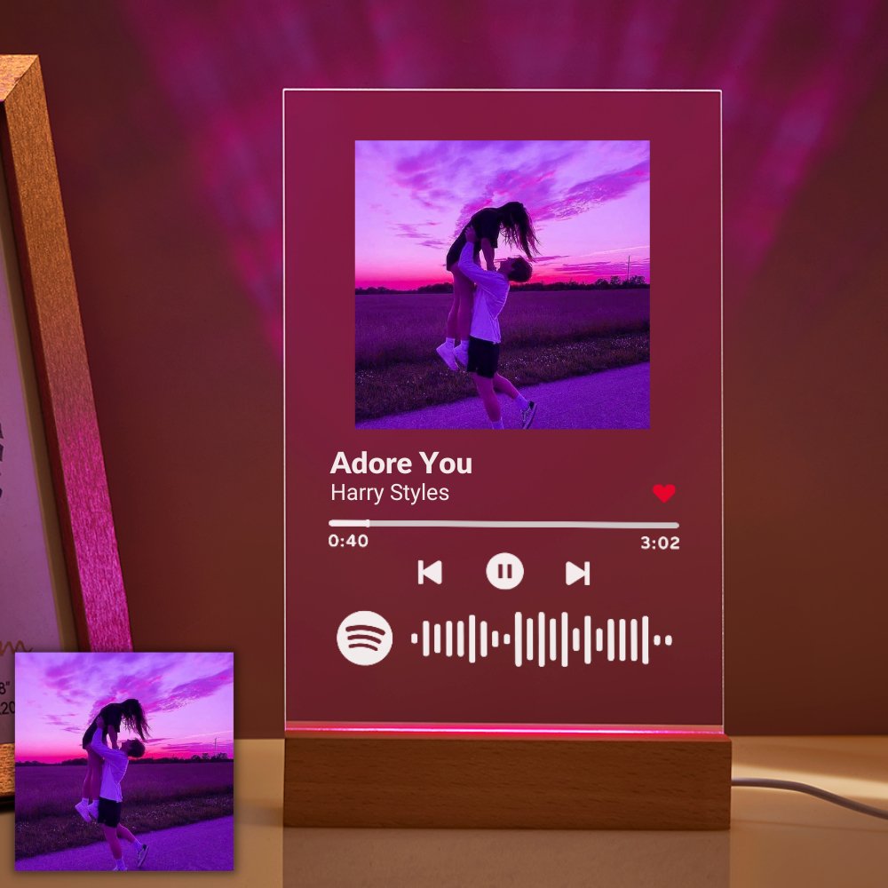 Customizable Photo Music Plaque Night Light | Mother&