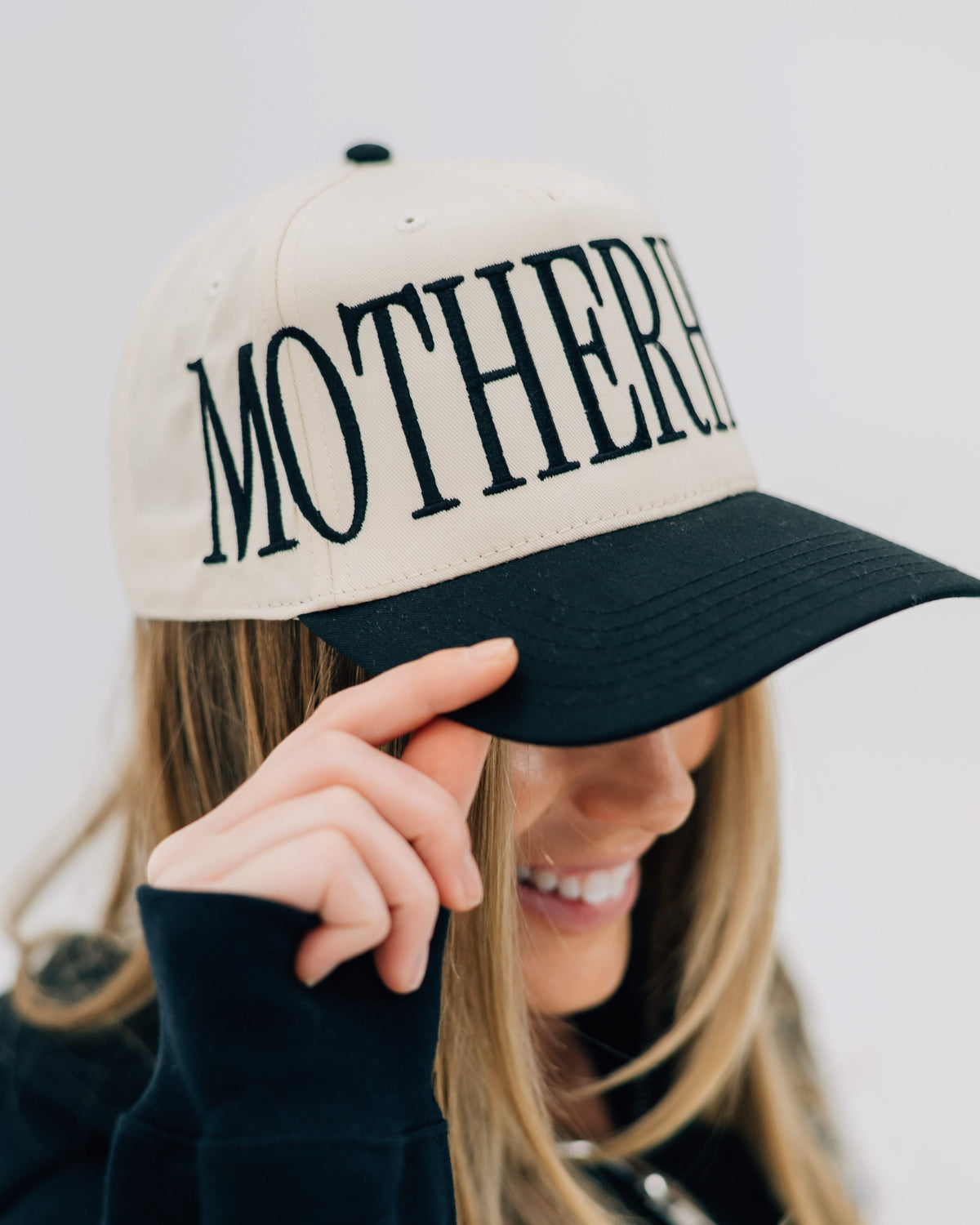 🧢 Custom Motherhood Embroidered Trucker Hat – Classic Mom Baseball Cap | Mother&