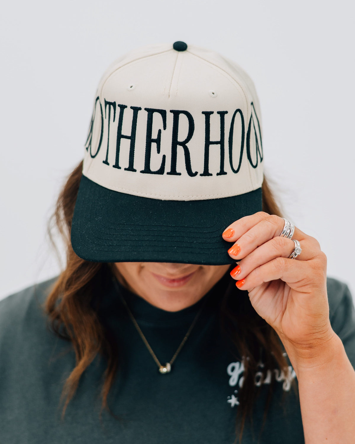 🧢 Custom Motherhood Embroidered Trucker Hat – Classic Mom Baseball Cap | Mother&