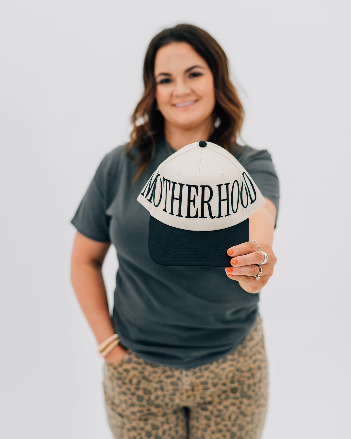 🧢 Custom Motherhood Embroidered Trucker Hat – Classic Mom Baseball Cap | Mother&