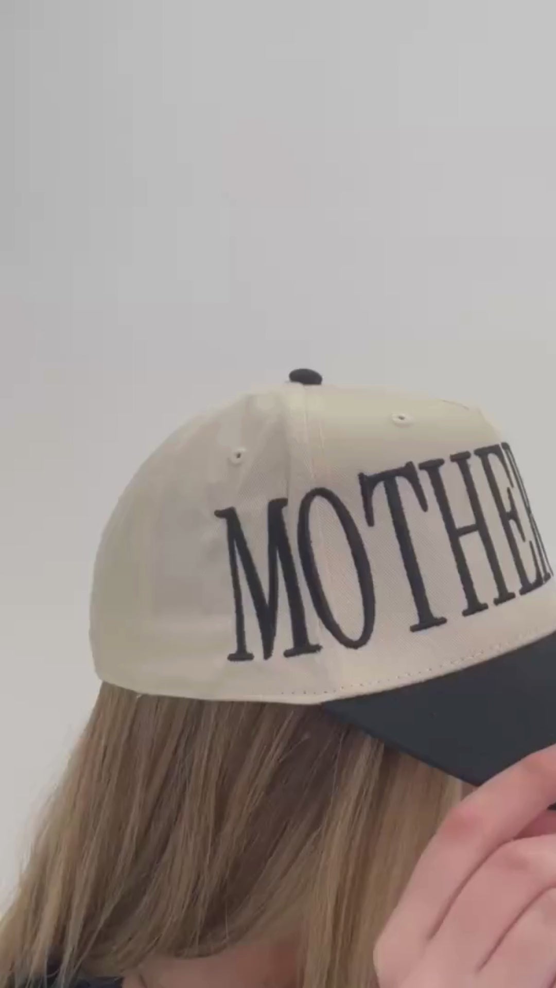 🧢 Custom Motherhood Embroidered Trucker Hat – Classic Mom Baseball Cap | Mother&