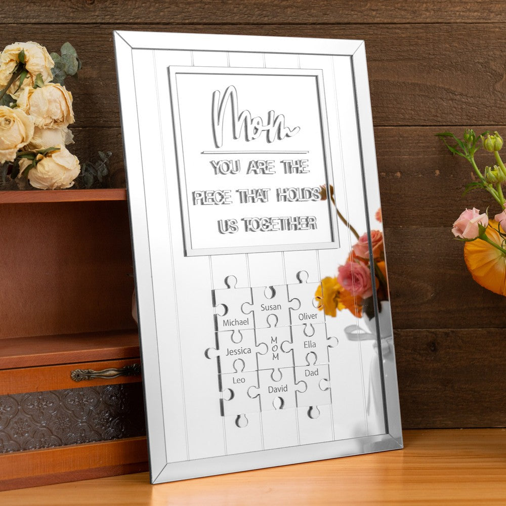 Custom Mom Puzzle Sign Mother&